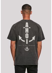 F4NT4STIC Herren T-Shirt "Ahoi Anker Knut & Jan Hamburg", schwarz, casual, Gr. XL, Obermaterial: 100% Baumwolle, Shirts, Print