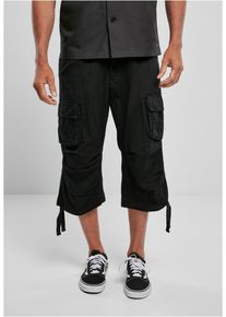 Brandit Herren Stoffhose "Brandit Herren Urban Legend Cargo 3/4 Shorts", schwarz, Gr. XXL, unifarben, 100% Baumwolle, Hosen