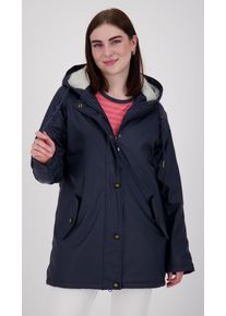 DEPROC Active Damen Regenmantel "ANKERGLUTTRAUM WOMEN", blau, casual, Gr. 42, Obermaterial: 100% Polyurethan; Futter: 100% Polyesteru201c, Mäntel,