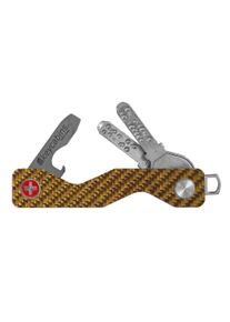 keycabins Kinder Schlüssel-Anhänger "Carbon S3", gold, Basic, Carbon, Schlüsselanhänger, SWISS Made
