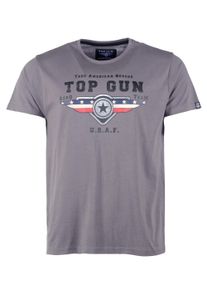 Top Gun Herren T-Shirt "TG20213022", grau, Gr. XXXL, Obermaterial: 100% Baumwolle, Shirts
