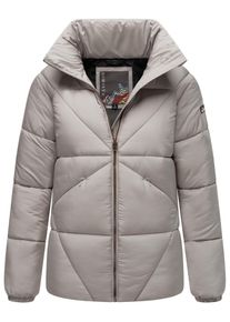 Navahoo Damen Steppjacke "Schokolinaa 14", grau, modisch, Gr. S, Obermaterial: 100% Polyester, Innenfutter: 100% Polyester, Wattierung: 100%