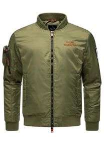 STONE HARBOUR Herren Bomberjacke "Berkoo", grün, modisch, Gr. XXL, Obermaterial: 100% Nylon, Futter: 100% Polyester, Wattierung: 100% Polyester,