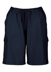 TRIGEMA Herren Jerseyhose "TRIGEMA Cargo-Bermuda aus 100% Baumwolle", blau, sportlich, Gr. XL, 100% Baumwolle, Hosen