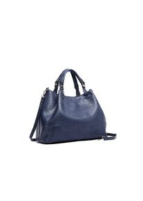 Damen Shopper "Flecht", Collezione Alessandro, blau, Polyurethan (PU), Taschen, aus softem Material