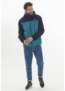 WEATHER REPORT Herren Outdoorjacke "DELTON W-PRO15000", blau, casual, Gr. L, bedruckt, mehrfarbig, 94% Polyester, 6% Elasthan, Jacken, mit