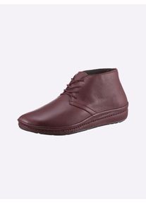 Casual Looks Damen Stiefelette, Gr. 38, rot, Glattleder, sportlich, Schuhe