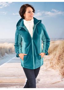Classic Basics Damen Funktionsjacke, grün, Gr. 52, gemustert, mehrfarbig, 100% Polyester, Jacken