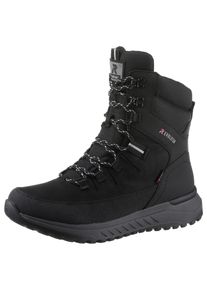 Herren Winterboots, Rieker EVOLUTION, Gr. 41, schwarz, Leder, Lederimitat, Textil, sportlich, Schuhe, Schneeboots, Outdoorstiefelette in bequemer