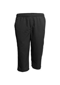 Damen Stoffhose, schwarz, sportlich, Gr. XXL, Ahorn Sportswear, unifarben, 100% Polyester, Hosen, in 3/4-Länge