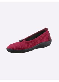 CLASSIC Damen Ballerina, Gr. 38, rot, Textil, Basic, Schuhe