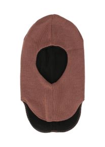 ZIGZAG Kinder Sturmhaube "Cookie", braun, casual, Gr. 52, unifarben, Kunstfaser, Mützen, mit hohem Merinowolle-Anteil