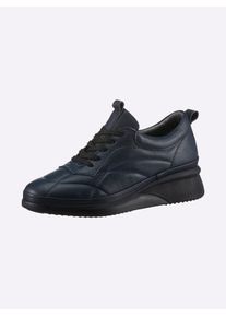 Gemini Damen Schnürschuh, Gr. 41, blau, Glattleder, sportlich, Schuhe