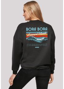 F4NT4STIC Damen Sweatshirt "Bora Bora Leewards Island", schwarz, casual, Gr. M, Obermaterial: 65% Baumwolle, 35% Polyester, Sweatshirts, Print