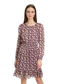 Cartoon Damen Chiffonkleid "Cartoon Chiffonkleid mit Rüschen", rot, feminin, Gr. 42, Obermaterial: 100% Polyester. Futter: 96% Viskose, 4% Elasthan.,