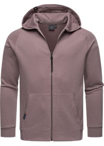 Ragwear Herren Kapuzensweatjacke "Zenway", lila, Basic, Gr. S, Sweatware, Obermaterial: 70% Baumwolle, 30% Polyester, Sweatjacken, Herren Basic
