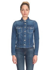 Damen Jeansjacke, blau, Gr. S, Le Temps Des Cerises, unifarben, 89% Baumwolle, Kunstfaser, Jacken, in klassischem Design