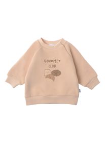 Liliput Herren Sweatshirt "Gourmet Club", braun, Gr. 74, bedruckt, 80% Baumwolle, 20% Polyester, Sweatshirts, mit niedlichem Frontprint