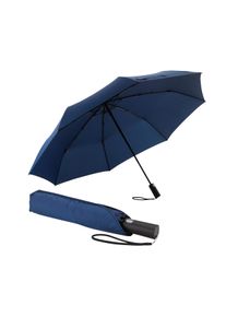 Euroschirm Partnerschirm "Automatik 3432, marineblau", blau, Bezug: 100% Polyester, uni, Regenschirme, kompakte Größe, mit Automatik und extra großem