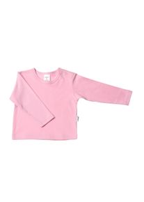 Liliput Jungen Langarmshirt, rosa, casual, Gr. 74, unifarben, 100% Baumwolle, Shirts, aus Bio-Baumwolle