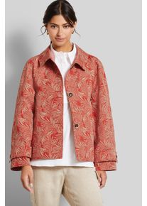 Bugatti Damen Langjacke, rot, casual, Gr. 42, 100% Polyester, Jacken, oversized geschnitten