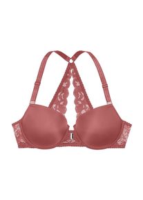 Lascana Damen Schalen-BH "Premium Dessous", Gr. 75, rosa, Spitze, Obermaterial: 85% Polyamid (TACTEL), 15% Elasthan (LYCRA), klassisch, BHs, mit