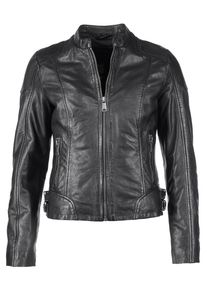 Mustang Damen Lederjacke "31022226", schwarz, Gr. S, Obermaterial: 100%Schafsleder / Futter: 100% Baumwolle / Ärmelfutter: 100% Polyester, Jacken