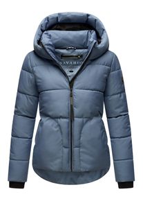 Navahoo Damen Steppjacke "Lachperle XIV", blau, Basic, Gr. L, Obermaterial: 100% Polyester (recycelt), Futter: 100% Polyester (recycelt),