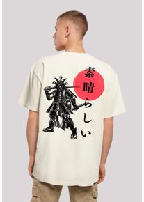 F4NT4STIC Herren T-Shirt "Samurai Japan Grafik", beige, casual, Gr. XXL, Obermaterial: 100% Baumwolle, Shirts, Print