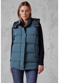 Cecil Damen Steppweste, blau, casual, Gr. L, unifarben, Stoff, 100% Polyester, Westen, mit moderner Steppung