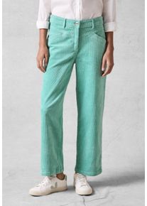 Cecil Damen Cordhose, grün, casual, Gr. 36, unifarben, Web, 98% Baumwolle, 2% Elasthan, Hosen, High Waist