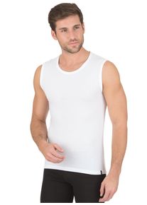 TRIGEMA Herren Unterhemd "TRIGEMA Ski-/Sport-Trägershirt", weiß, sportlich, Gr. L, 100% Polyester (Bioactive), Unterhemden