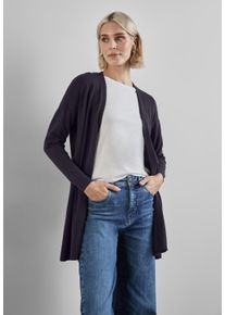 Street One Damen Strickjacke, lila, casual, Gr. 38, unifarben, Stoff, 70% Viskose, 30% Nylon, Strickjacken, verschlusslos