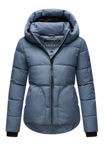Navahoo Damen Steppjacke "Lachperle XIV", blau, Basic, Gr. L, Obermaterial: 100% Polyester (recycelt), Futter: 100% Polyester (recycelt),
