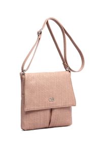 Damen Umhängetasche "Flechty", Collezione Alessandro, rosa, Polyurethan (PU), Taschen, mit vielen Fächern, in Flechtoptik