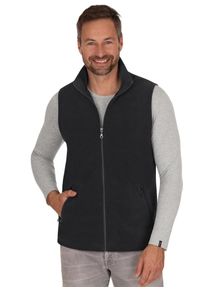 TRIGEMA Herren Fleeceweste "TRIGEMA Fleeceweste", schwarz, sportlich, Gr. L, 100% Polyester, Westen
