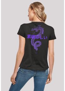 F4NT4STIC Damen T-Shirt "Drache", schwarz, casual, Gr. M, Obermaterial: 100% Baumwolle, Shirts, Print