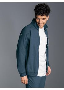 TRIGEMA Herren Trainingsjacke "TRIGEMA Raglanjacke", blau, casual, Gr. XL, 100% Baumwolle, Jacken