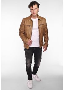 Maze Herren Lederjacke "William", braun, Gr. XL, Obermaterial: 100% Lammleder / Futter: 100% Baumwolle / Ärmelfutter: 100% Polyester, Jacken