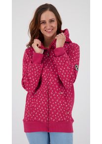 DEPROC Active Damen Kapuzensweatshirt "ANCHORAGE Women", rot, casual, Gr. 34, 60% Baumwolle; 40% Polyester, Sweatshirts, in lässigem Oversized-Schnitt