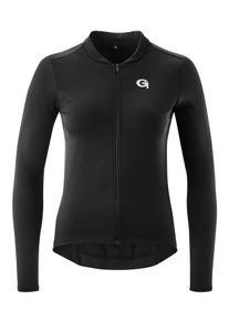 Gonso Damen Radtrikot "SITIVO TRIKOT LONGSLEEVE W", schwarz, Gr. 40, 80% Polyester, 15% Elasthan, 5% Polyamid, Trikots, Damen Fahrradtrikot langarm,