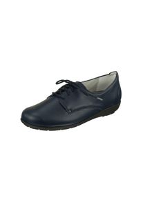 Natural Feet Damen Schnürschuh "Larissa", Gr. 39, blau, Leder, elegant, Schuhe, aus hochwertigem Hirschleder