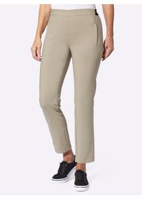 Casual Looks Damen Schlupfhose, braun, Gr. 44, unifarben, 59% Baumwolle, 37% Polyester, 4% Elasthan, Hosen