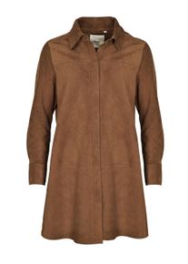 Maze Damen Ledermantel "42021161", braun, Gr. XS, Obermaterial: 100% Ziegenvelourleder / Futter: 100% Baumwolle, Mäntel