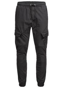Herren Cargohose "ASComfi", grau, Gr. 33, Alessandro Salvarini, Obermaterial: 98% Baumwolle, 2% Elasthan, Hosen, mit Reißverschluss Taschen