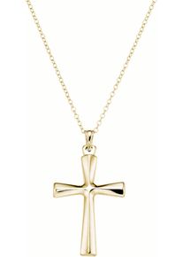 Firetti Damen Kette mit Anhänger "Schmuck Geschenk Silber 925 Halsschmuck Halskette Silberkette Kreuz", Silber 925 (Sterlingsilber), L: 47cm B: