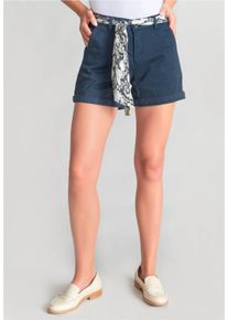 Damen Shorts "LYVI 1", blau, casual, Gr. 30, Le Temps Des Cerises, unifarben, 98% Baumwolle, 2% Elasthan, Hosen, mit normaler Leibhöhe