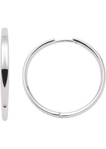 Leonardo Damen Paar Creolen "Ohrringe Bravo, 023573, 023574", Edelstahl, silber, Edelstahl, Ohrringe
