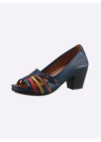 Gemini Damen Pumps, Gr. 36, blau, Glattleder, sportlich, Schuhe