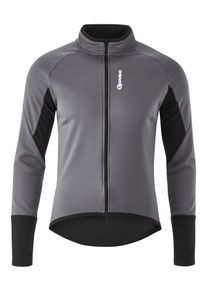 Gonso Herren Fahrradjacke "ROAD JACKET SOFTSHELL M", grau, Gr. S, 80% Polyester, 15% Polyamid, 5% Elasthan, Jacken, Herren Softshell-Jacke,